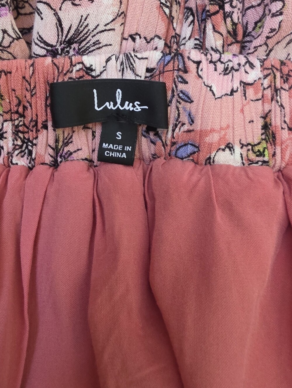 Lulus Ties Pink Floral Print Tie-Back Midi Dress Size S - Picture 5 of 7